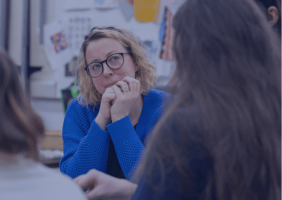 Students in discussion